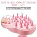 Hair Scalp Massager Shampoo Brush, Zenpy Scalp Massage, Scalp Scrubber and Dandruff Brush for Scalp Care Hair Cleaning Shower, Soft Silicone Comb for Men, Women, Kids and Pet Hair Deep Cleaning -Pink