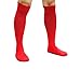 DND Athletic Over the Calf Compression Crew Socks for Mens and Boys (Red)
