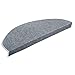 casa pura Stair Treads | Non-Slip Indoor Stair Protectors | Set of 15 Modern Step Mats for Hard Floor Staircase | Gray - 10