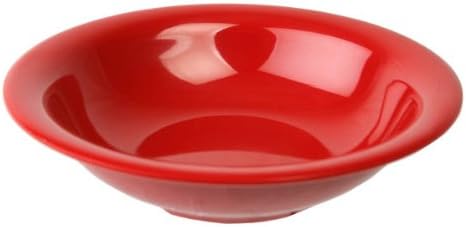 (Pack of 12) 8 oz. Round Melamine Soup / Salad Bowl Multi Color, Break-Resistant *NSF Approved* (Red)