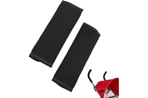 ALOVEXIONG 2pcs Stroller Handle Cover, Replacement Baby Stroller Handle Pads, Handle Sleeve Cover for Baby Stroller Pushchair, Pushchair Armrest Dust Proof Handle Protector Sleeve Stroller Accessory