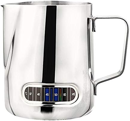 Simple Pratical Supplies Milk Frothing Thermometer Stainless Steel Coffee Frothing Jug Home Kitchen Milk Cup