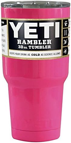 YETI Rambler Tumbler 30oz Hot Pink Stainless Steel Cup New