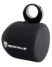 Par de cubiertas de neopreno Rockville RWBC80 para altavoces de torre de wakeboard marino de 8 "