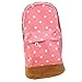 Fashion Mini School Bag Pen Case Student's Canvas Pencil Case Children Pen Bag (Pink Dot)