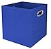 Modern Littles Bold Folding Storage Bin, Solid Blue