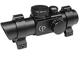 Centerpoint 25mm Exclosed Red-Dot Reflex Sight with 4 Red/Green Reticles and Includes Picatinny Rings