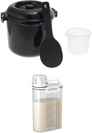 Amazon セット買い カクセー 電子レンジ専用炊飯器 備長炭入り ちびくろちゃん 2合炊き アスベル 密閉米びつ2kg ホワイト 7509 電子レンジ調理用品 オンライン通販 Amazon セット買い カクセー 電子レンジ専用炊飯器 備長炭入り ちびくろちゃん 2合炊き アスベル 密閉米びつ2kg ホワイト 7509 電子レンジ調理用品 オンライン通販