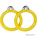 Swing Set Stuff Commercial Round Trapeze Rings with SSS Logo Sticker, Yellow