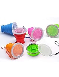 Luckstar plegable de silicona taza   paquete de 5