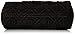 Vera Bradley Women's Microfiber Medium Zip Cosmetic Makeup Organizer Bag, Classic Black, One Size