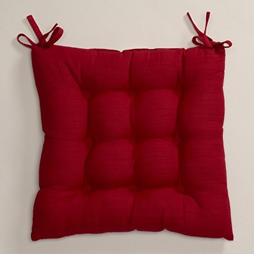Red Khadi Chair Cushion(17"sq)