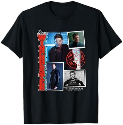 Amazon.com: Supernatural T-Shirt - Unisex Adults, Black, S, Short