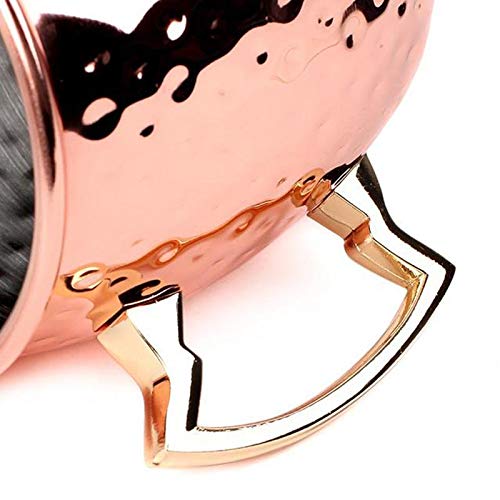 Fablcrew Moscow Mule Kupferbecher 550 ml, Moscow Mule Becher Cocktailgläser für Cocktail, kalte Getränke, Party, Bar – Bild 8