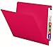 Smead Colored End Tab File Folder, Shelf-Master Reinforced Straight-Cut Tab, Letter Size, Red, 100 per Box (25710)