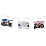 Veesee 80 Led Photo Clip String Lights,Picture Display Light with Clips,Battery Operated String Lights for Indoor Outdoor Kids Girls Bedroom Patio Room Anniversary Thanksgiving Chiratmas Party