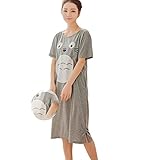 Fashion Women Totoro Nightdress Short Sleeve Loose Sleepwear Pajamas