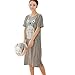 Fashion Women Totoro Nightdress Short Sleeve Loose Sleepwear Pajamas