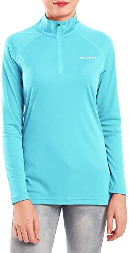 OGEENIER Women's 1/4 Zip Pullover UPF 50+ Sun Protection Shirt Long Sleeve SPF Shirts Hiking Running Golf Shirts