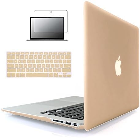 MacBook Pro 13 Case 2016 &amp; 2017 Release A1706/A1708,TOBSKBY Plastic Hard Case Shell Cover with Keyboard Cover &amp; Screen Protector Newest Macbook Pro 13 Inch with/without Touch Bar and Touch ID,Gold