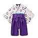 LIVEBOX Infant Baby Girls Infinity Japanese Kimono Cotton Toddler Romper(70: 3~9 months,Purple)