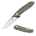 TUYAKNIFE Ceramic Ball Bearing Pivot Folding Knife D2 Blade G10 Handles, EDC Tools,4.9,-Inch Closed