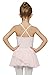 JEE.MDNMD.OO Girls' Flutter Sleeve Skirted Leotard Ballet Pink