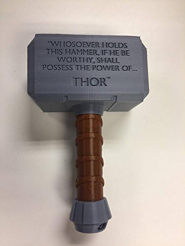Baby's First Thor's Mjolnir Battle Rattle Hammer kit (EASY ASSEMBLY REQUIRED)! Thor's Hammer! Baby Rattle! Baby Shower Gift! Christmas Gift! Marvel Avengers Infinity War! Ragnarok