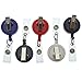 Specialist ID 15 Pack - Premium Retractable ID Badge Reels with Alligator clip - Solid Color Blanks with Nylon Key Pull String for Nurse, DIY Crafts (Assorted Colors)