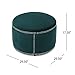 Christopher Knight Home Jaewon Studded Velvet Ottoman, Teal / Black