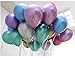 HoveBeaty Metallic Balloons Chrome Shiny Latex 12 Inch Thicken Balloons 50 Pack for Wedding Party Baby Shower Christmas Birthday Carnival Party Decoration Supplies