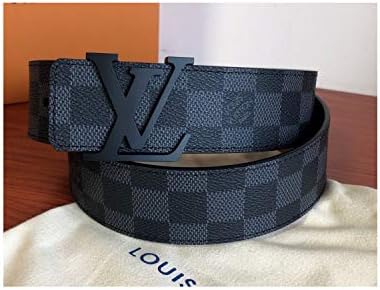 Duobuquhe Fashion Leather Metal Buckle Unisex Women Men Belt Casual Business for dress pants jeans
