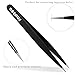 Beenus Expert Precision Eyebrow Tweezers Set 3-pieces Stainless Steel Slant Point & Flat Tip with Metal Box