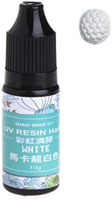 Lovup 10g UV Resin Epoxy DIY Jewelry Making 18 Color Quick Dry Curing Activated Crafts (White)