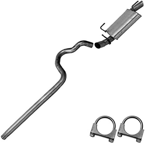 Northeastern Exhaust | Muffler and Resonator Pipe Exhaust System Kit Compatible with Ford Mustang 2005-2008 4.0L - Includes Two Clamp for Easy Installation
