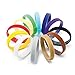 ZXUY 12pcs Adjustable Reusable Puppy Identification ID Collars Pet Bands 12 Colors