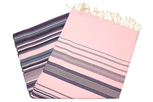 ANNA ANIQ Hamamtuch Fouta Sauna-Tuch XXL Extra Groß 197 x 100cm - 100% Baumwolle aus Tunesien ALS Strand-Tuch… – Bild 3