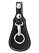 Aker Leather 560 Single Key Flap, Black, Plain