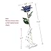 DEFAITH 24K Gold Dipped Real Rose Gifts, Best Wedding Anniversary Valentines Day Love Gift for Her Wife Girlfriend Spouse, Blue with Stand