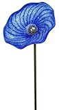 Echo Valley 4530 Bell Flower Kaleidolight Glass Art, 12 by 12 by 45-Inch, Blue