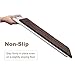 LANGRIA Memory Foam Bath Mats Non-Slip Bathroom Rugs Water Absorbent Fast Dry Soft Comfortable Stylish Coral Fleece Surface, 17''x 24'' (Brown)