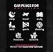 Black Noise Premium Ear Plugs | 33db NRR Noise Cancelling, Soft & Durable Ear Plugs for Concerts, Sleeping, Musicians, Motorcycles, Shooting, Loud Work Environments and Sports, Travel and Study