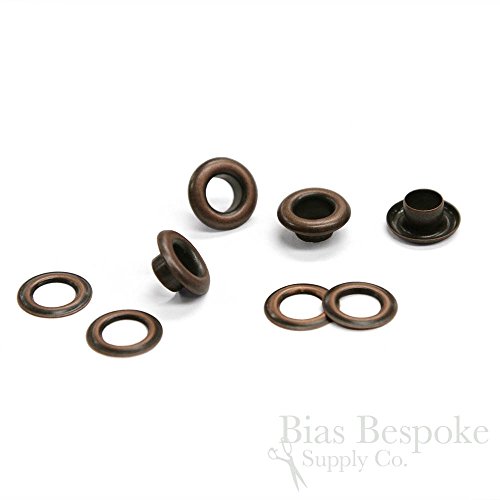 Set of 144, TISH 11.5mm Outside Diameter Grommets, Antique Copper