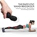 Mini Wand Massager,Fovel Wireless Cordless Portable Small Size Handheld Powerful Massage for Back Neck Shoulder Silent Waterproof USB Chargeable,Black ...