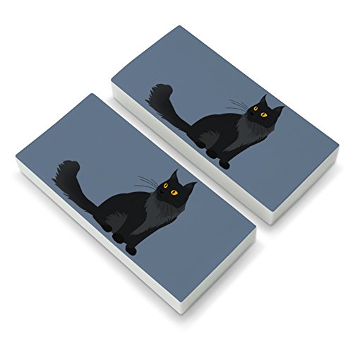 Maine Coon Cat Eraser Set of 2