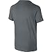 NIKE Boys' Just Do It Swoosh Tee, Cool Grey/Black, Medium