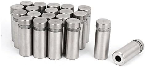 Letop Stainless Steel Wall Mount Glass Standoff Holder Screw Nails 12 x 20mm Pack of 20