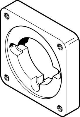 Festo 533140 Motor Flange, Model EAMF-A-64A/B-87A