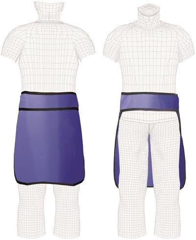 Front Semi-Guard Regular Lead X-Ray Protection Half Apron, 0.5mm Pb, Hook & Loop, Medium, Over 50 Color Options, Lap-Guard Half Aprons Ship Within 30 Days!