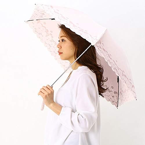 Amazon Co Jp マルイ ムーンバット Marui Moonbat 日傘 3段 折りたたみ 晴雨兼用 Uv 遮熱 軽量 くるっと巻くだけ ラクチン快適 裾ラメ花柄 31 ピンク 50 服 ファッション小物